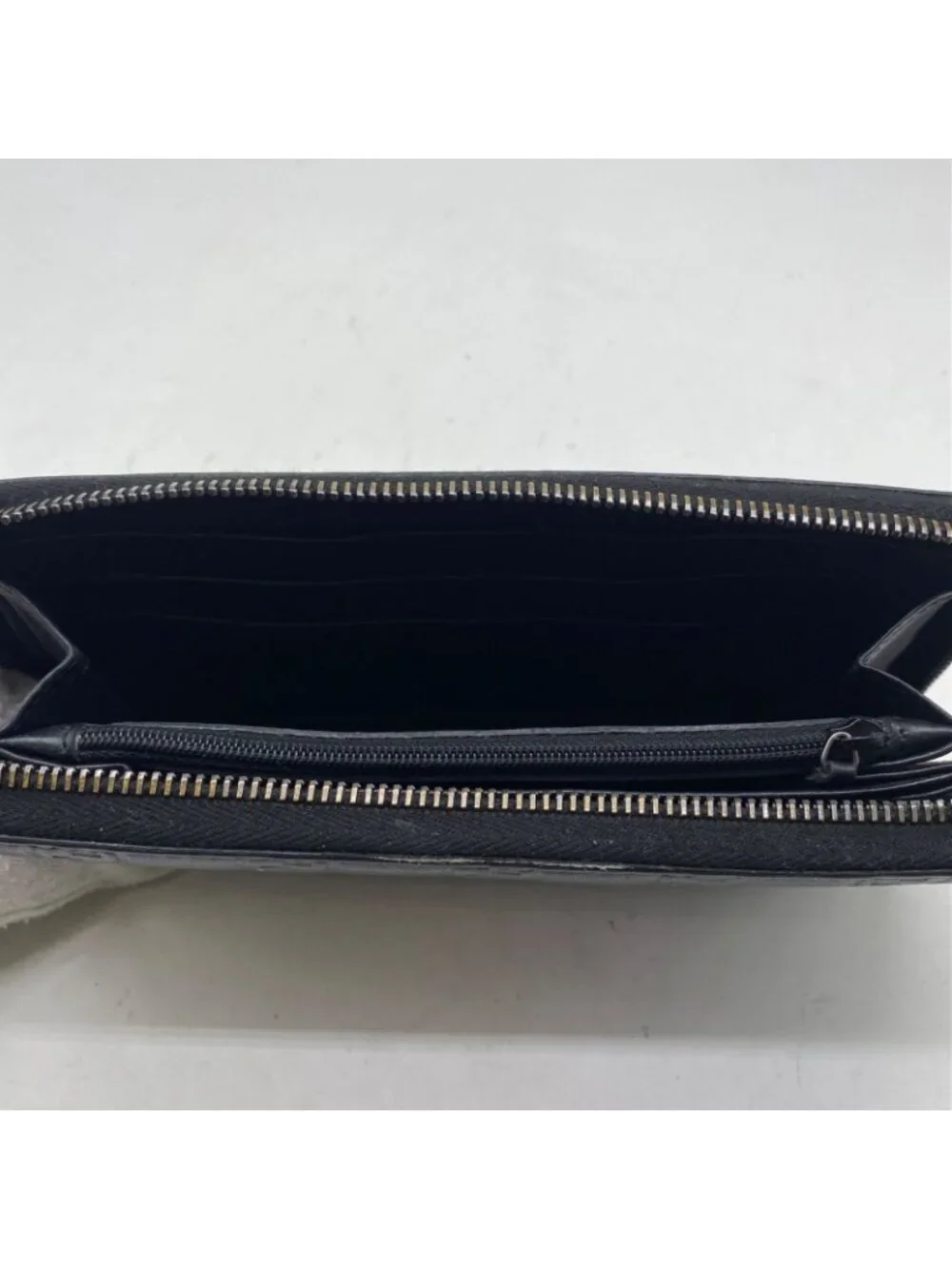 Gucci Wallet Guccissima Round Micro GG Leather Black - Picture 10 of 15